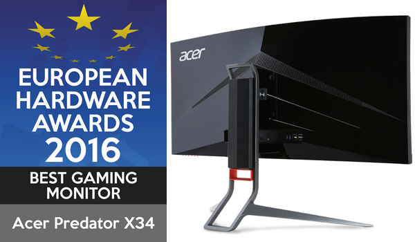 european hardware awards acer predator X34A