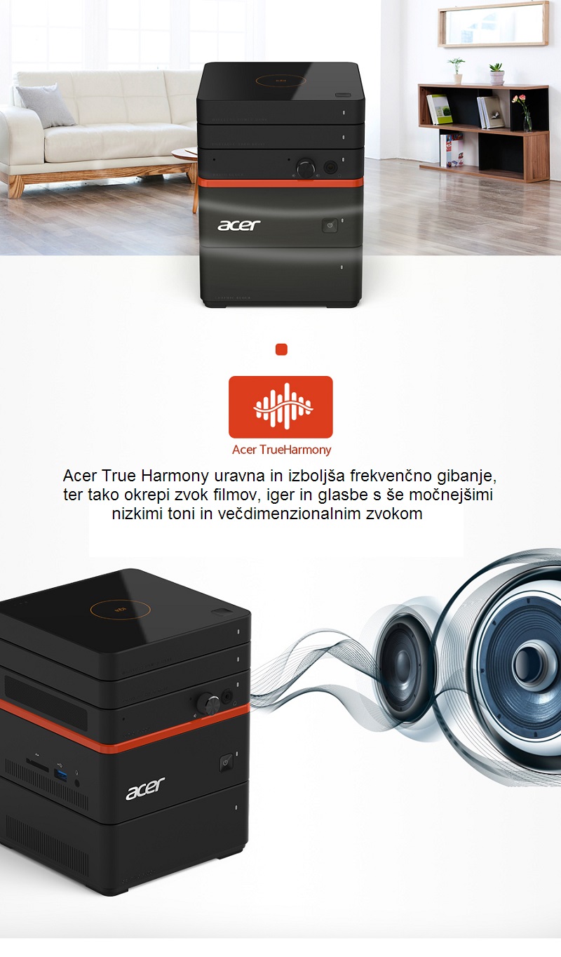 acer revo build audio blok zvočniki trueharmony