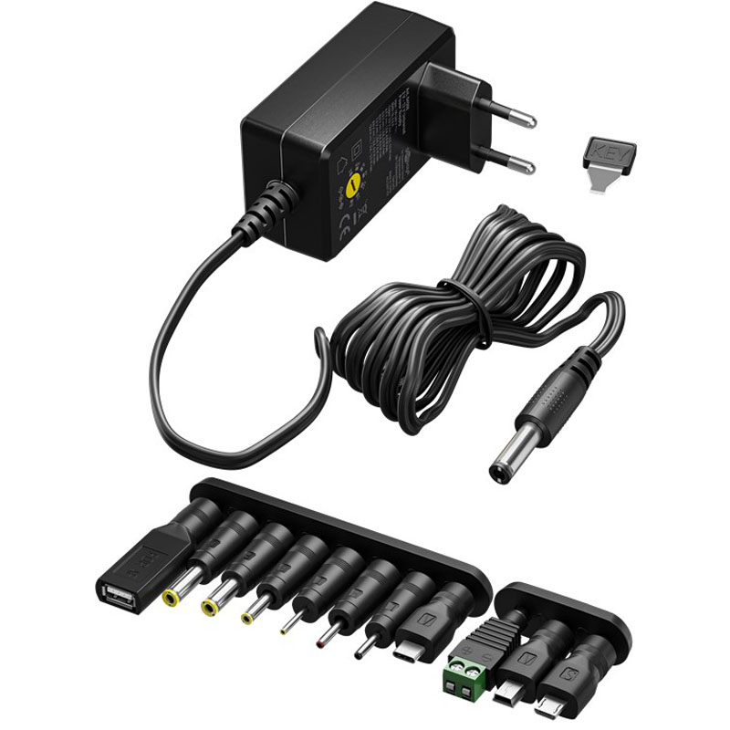 GOOBAY 3V-12V 12W univerzalni napajalnik adapter
