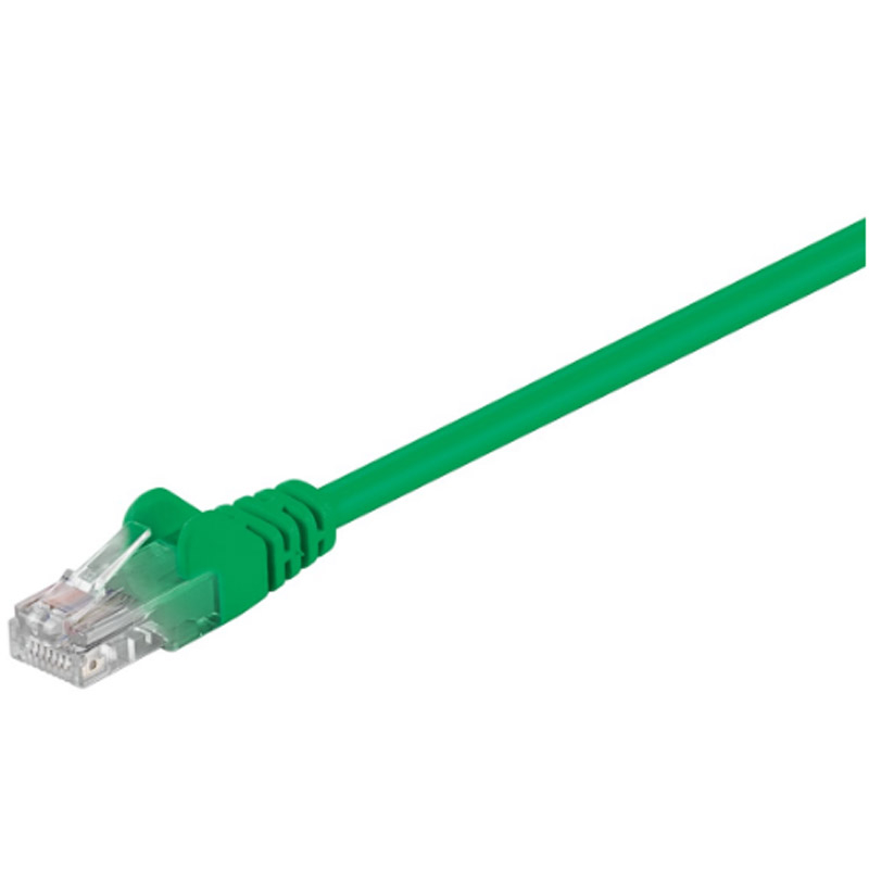 GOOBAY U/UTP CAT 5e LAN patch 0,25m zelen povezovalni kabel