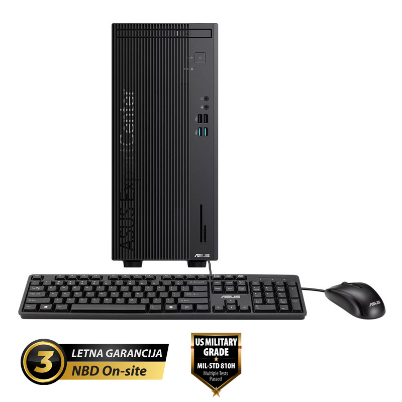 ASUS ExpertCenter D5 Mini Tower Core i5-14500 16GB 1TB Windows 11 Pro tipkovnica miška namizni računalnik (D501MER-WB53D1X)