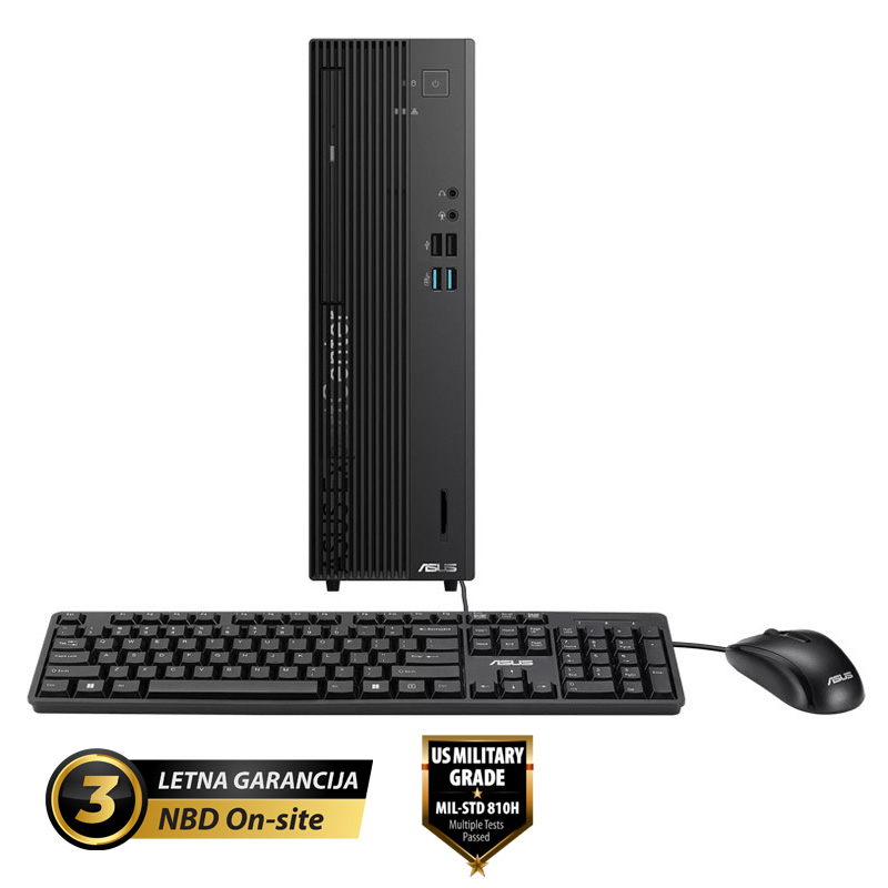 ASUS ExpertCenter D7 SFF Core i7-14700 32GB 1TB DVD Windows 11 Pro tipkovnica + miška namizni računalnik (D701SER-WB75D0X)