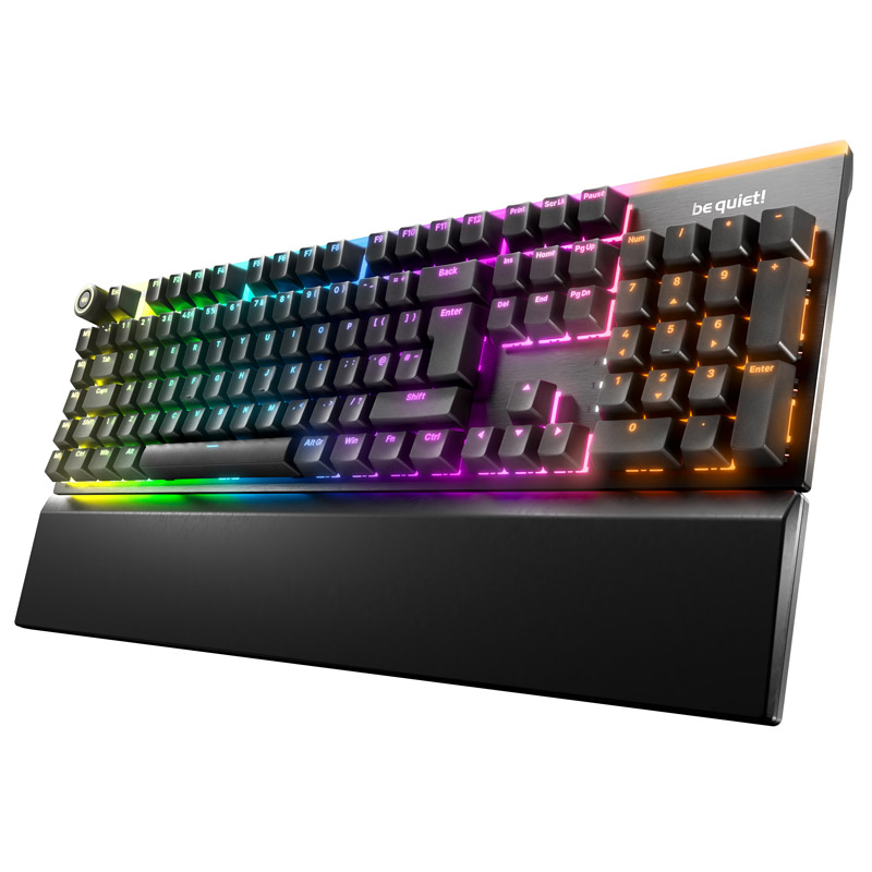 BE QUIET! Light Mount Silent Linear UK RGB (BT003UK) mehanska gaming črna tipkovnica