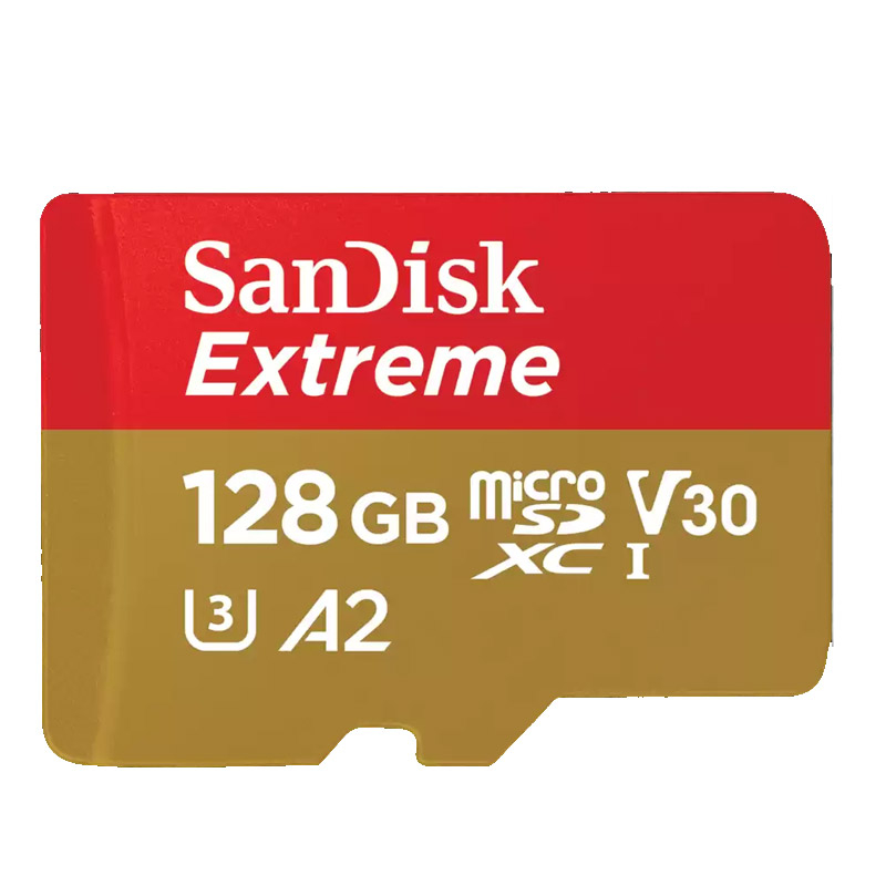 SANDISK Extreme microSDXC 128GB UHS-I 4K UHD SD adapter (SDSQXAA-128G-GN6MA) spominska kartica