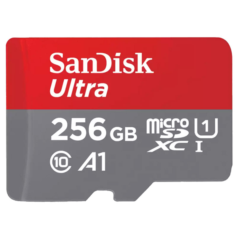 SANDISK Ultra microSDXC 256GB UHS-I FHD SD adapter (SDSQUAC-256G-GN6MA) spominska kartica