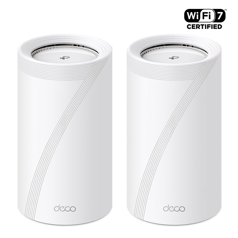 TP-LINK Deco BE85 BE19000 Tri-Band WiFi7 2-pack Mesh brezžični usmerjevalnik - router