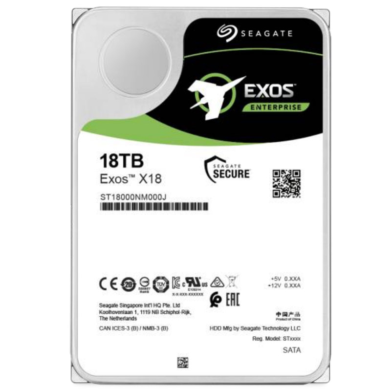 SEAGATE Exos X18 12TB 3,5