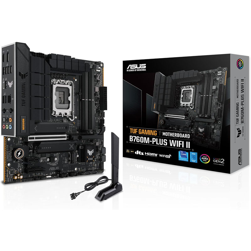 ASUS TUF B760M-PLUS WiFI II LGA1700 DDR5 gaming mATX osnovna plošča