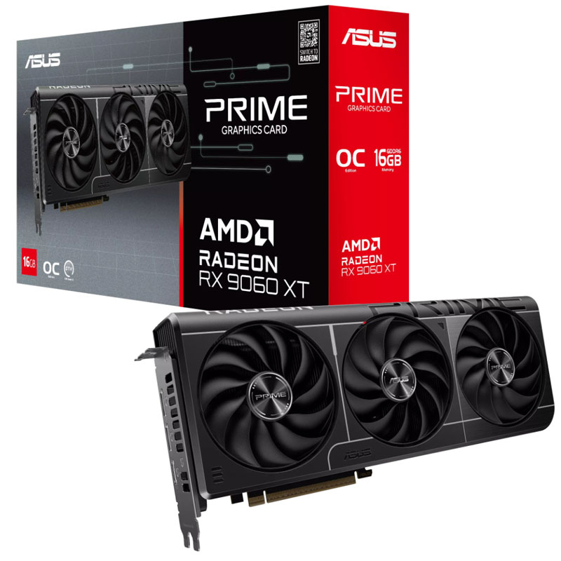 ASUS Prime Radeon RX 9060 XT 16GB GDDR6 PRIME-RX9060XT-O16G grafična kartica