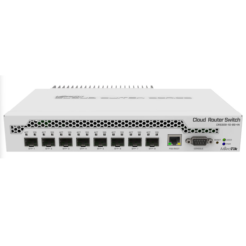 MIKROTIK CRS309-1G-8S+IN 9-port (8x SFP+ / 1x 1GbE) L3 Managed mrežno stikalo switch