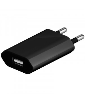 GOOBAY Slim USB 1A črn polnilec