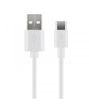 GOOBAY USB-C 1m bel polnilni in sync kabel