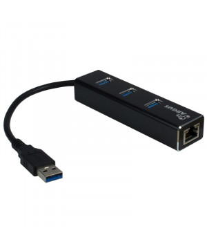 INTER-TECH ARGUS IT-310 gigabit LAN USB3.0 3-port hub mrežni adapter
