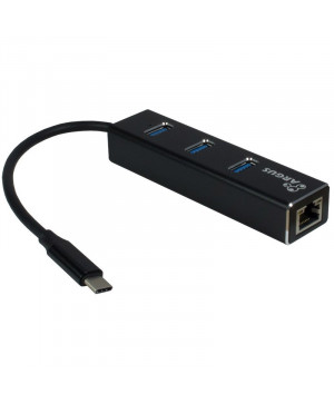 INTER-TECH ARGUS IT-410 gigabit LAN USB Type C 3-port Hub mrežni adapter
