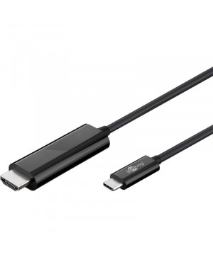 GOOBAY USB-C (M) / HDMI (M) Tip A 4k 60 Hz 1,8 m črn kabel