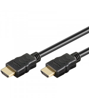 GOOBAY HDMI 2.0b pozlačen 15m črn kabel