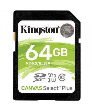KINGSTON Canvas Select Plus SD 64GB Class10 UHS-I FullHD 1080p 4K (SDS2/64GB) spominska kartica