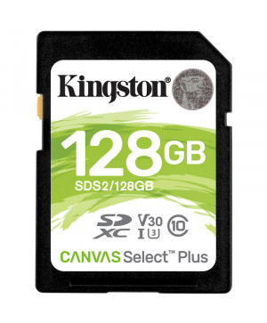 KINGSTON Canvas Select Plus SD 128GB Class10 UHS-I FullHD 1080p 4K (SDS2/128GB) spominska kartica