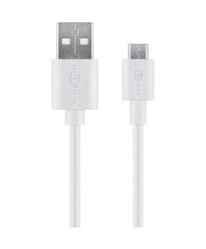GOOBAY USB (Type A) / microUSB (Type B) 0,5m bel polnilni kabel