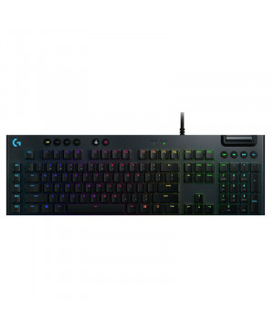 LOGITECH G815 LIGHTSYNC GL Clicky USB RGB mehanska gaming slo črna tipkovnica