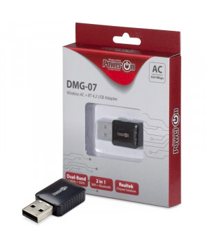 INTER-TECH DMG-07 AC650 Dual Band WLAN  Bluetooth USB brezžični mrežni adapter