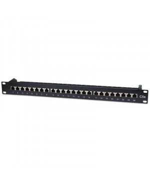 INTELLINET 1U 24-port FTP Cat5e črn patch panel