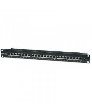 INTELLINET  1U 24-port FTP Cat6 črn patch panel