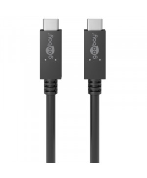 GOOBAY USB-C 100W 1m črn polnilni sinhronizacijski kabel