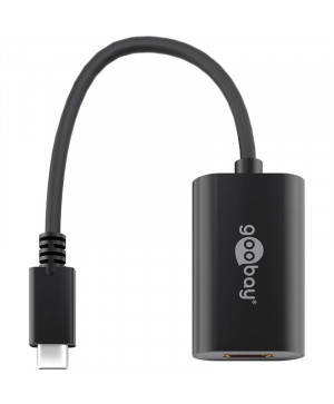 GOOBAY USB-C (M)/ HDMI (Ž) 4k 60 Hz 0,2 m črn adapter