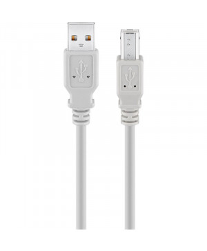 GOOBAY USB 2.0 male (Type A) / USB 2.0 male (Type B) 1,8m sivi kabel