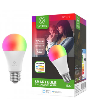 WOOX R9074 Smart WiFi LED E27 10W RGB 2700K-6500K zatemnilna pametna žarnica