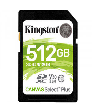 KINGSTON Canvas Select Plus SD 512GB Class 10 UHS-I (SDS2/512GB) spominska kartica