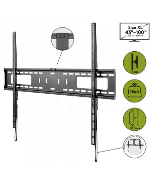 GOOBAY TV Pro Fixed XL 109cm-254cm (43"-100") stenski nosilec za TV