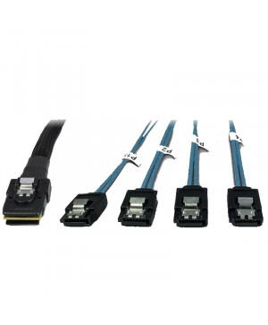 INTER-TECH 4x SATA-1x SFF-8087 Cross-over kabel 1m