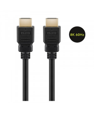 GOOBAY High Speed HDMI 2.1 8K  z mrežno povezavo pozlačen 0,5 m kabel