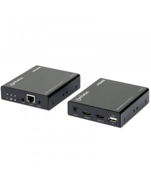 MANHATTAN HDMI KVM over IP 120m črn razdelilec