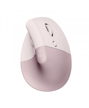 LOGITECH Lift vertical ergonomična brezžična optična mini roza miška