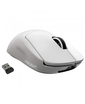LOGITECH G PRO X Superlight senzor brezžična optična bela gaming miška