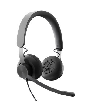 LOGITECH ZONE WIRED UC USB črne slušalke z mikrofonom