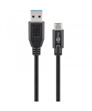 GOOBAY USB-C na USB-A 3.0 0,5m 15W sync polnilni kabel