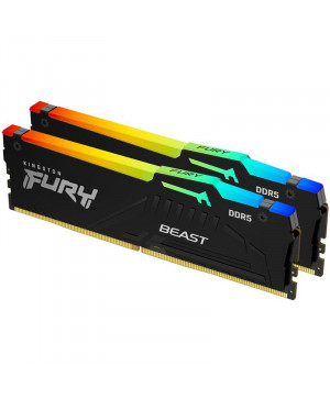 KINGSTON Fury Beast 16GB (2x8GB) 6000MT/s DDR5 CL36 EXPO (KF560C36BBEAK2-16) RGB ram pomnilnik