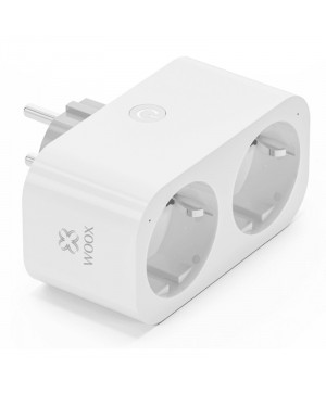 WOOX R6153 Smart WiFi Dvojna CB2S 2v1 Energy monitoring pametna vtičnica 