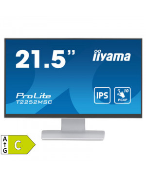 IIYAMA ProLite T2252MSC-W2 54,5cm (21,5") FHD IPS beli zvočniki na dotik informacijski / interaktivni monitor