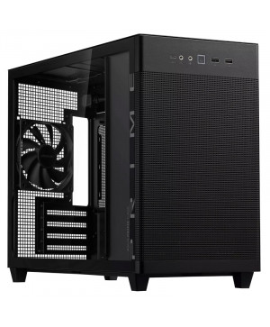 ASUS Prime AP201 MicroATX okno črno ohišje