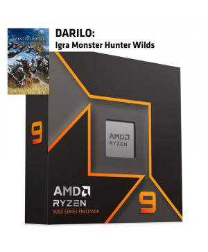 AMD Ryzen 9 9900X 4,4/5,6GHz 12c 76MB 120W AM5 brez hladilnika BOX procesor + Darilo: Monster Hunter Wilds