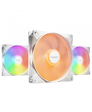 BE QUIET! LIGHT WINGS LX (BL127) RGB 140mm 4-pin PWM 3x beli ventilator