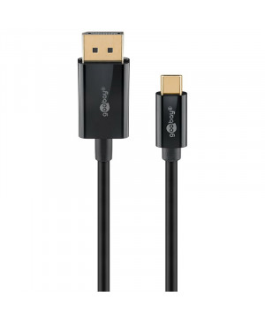 GOOBAY USB-C (M) na DisplayPort (M) 4k 60 Hz 2m črn kabel