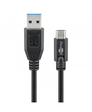 GOOBAY USB-C na USB-A 3.0 1m 15W 5Gbit/s napajalni podatkovni kabel