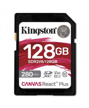 KINGSTON Canvas React Plus SD 128GB Class10 UHS-II (SDR2V6/128GB) spominska kartica
