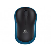 LOGITECH M185 brezžična optična modra miška